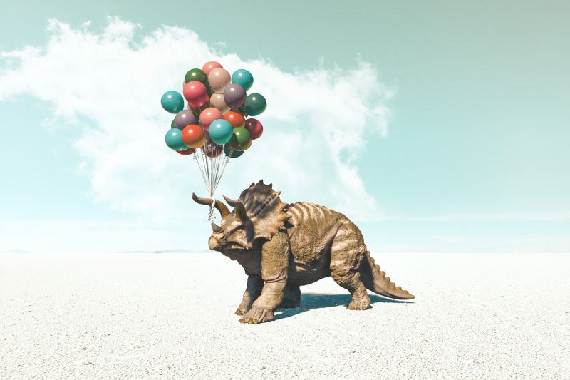 Dinosaur Triceratops Horizontal