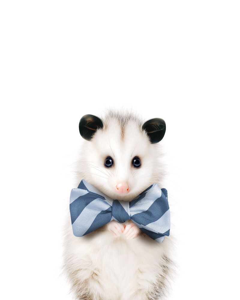 Opossum Bowtie-Cornflower