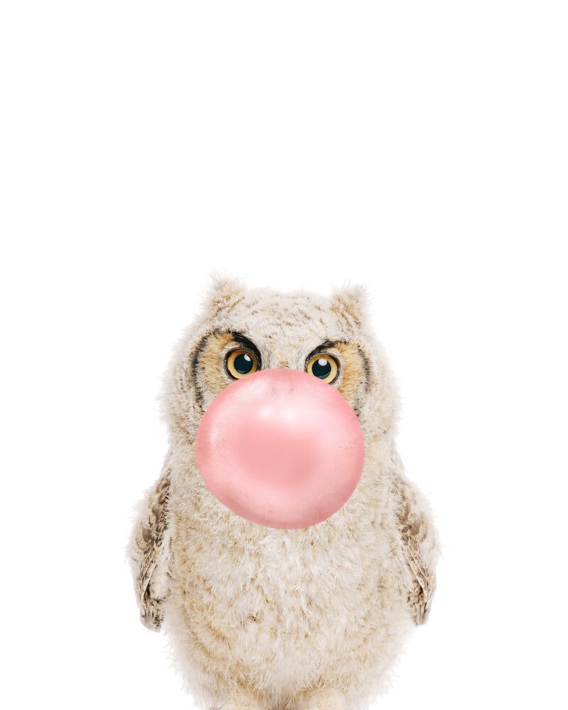 Owl Bubblegum-Pink