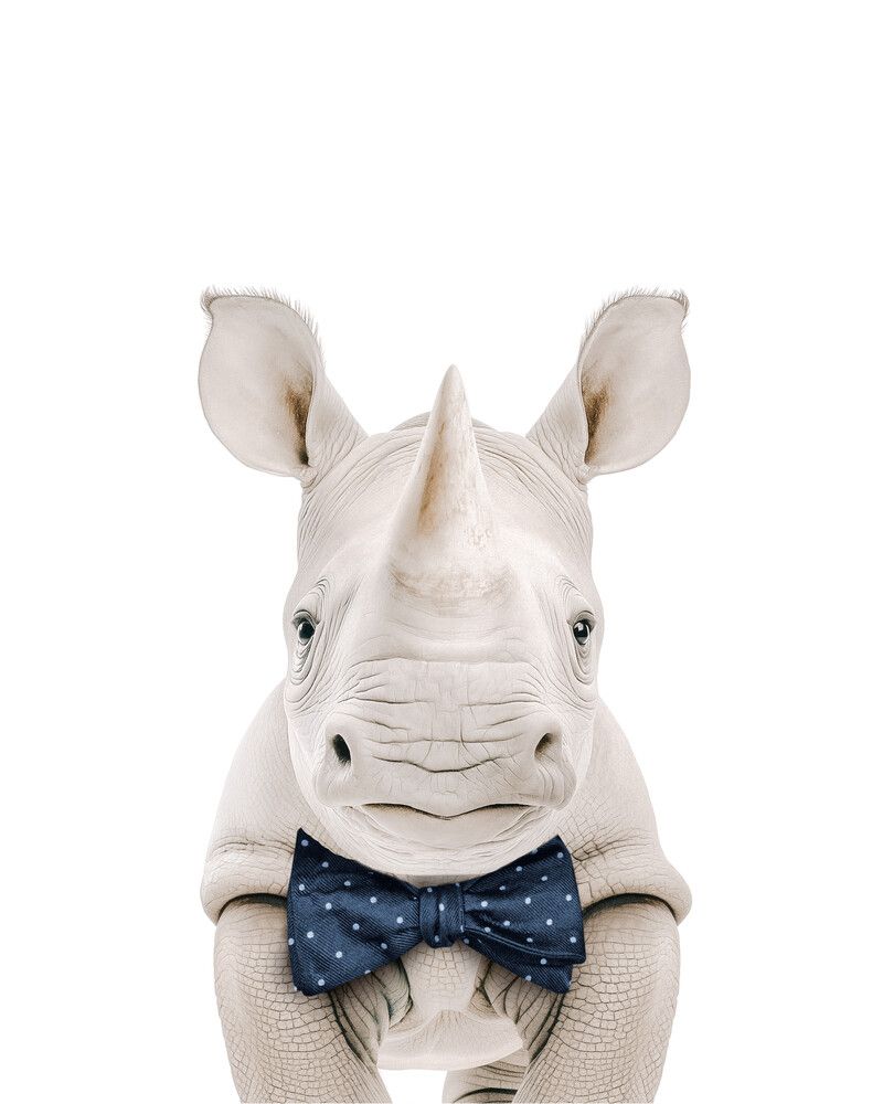 Rhino Bowtie-Cornflower